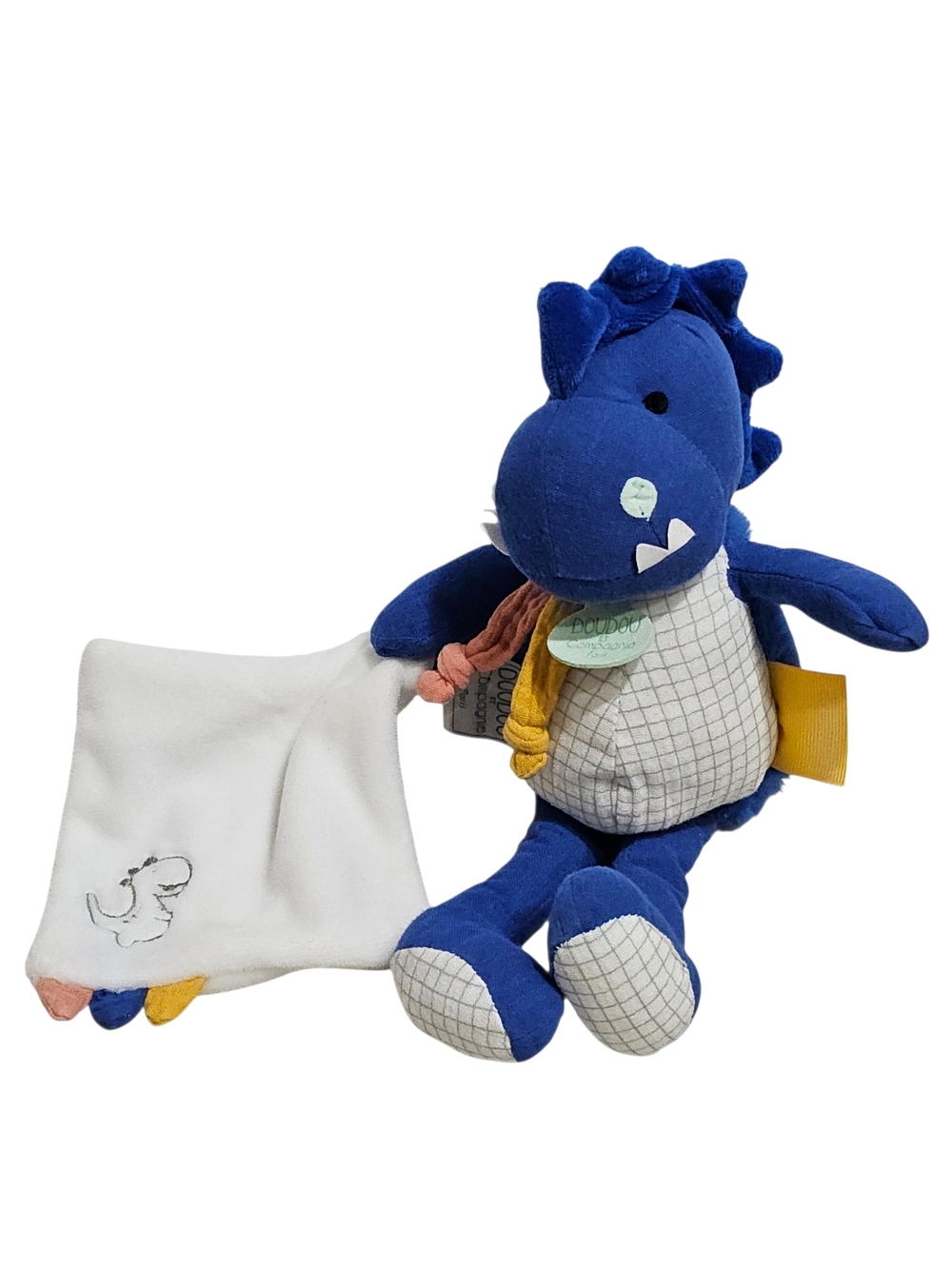 Doudou et Compagnie blue Dinosaur Calinosaure Plush Toy